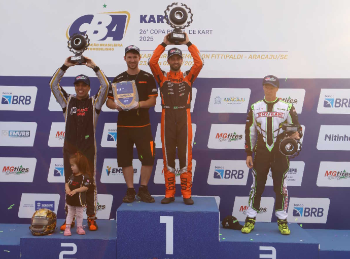 26ª Copa Brasil de Kart consagra Olin Galli como decacampeão em Aracajú