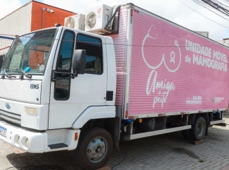 Carreta da Mamografia percorre dez UBSs de São Bernardo